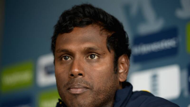 Angelo Matthews is on 70 runs off 83 bals against India &Acirc;&copy; Getty Images