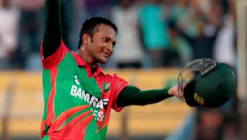 Shakib Al Hasan was the star performer for Bangladesh in the first ODI &copy; AFP