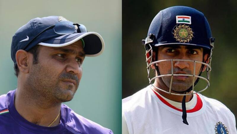 Virender Sehwag (left) and Gautam Gambhir (right) were india's most successful opening pair in tests &Acirc;&copy; Getty Images
