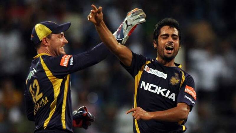 Iqbal Abdulla (right) has also played in IPL for the Kolkata Knight Riders &Acirc;&copy; AFP