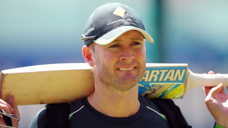 Michael Clarke injured his left hamstring in the first ODI against South Africa at Perth which has put in doubt for the first test against India &copy; Getty Images