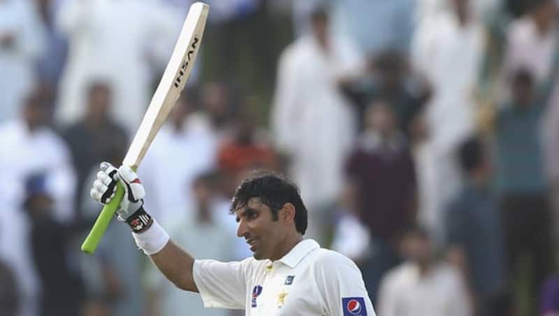 Misbah ul Haq equalled the record for fastest Test century &copy; Getty Images