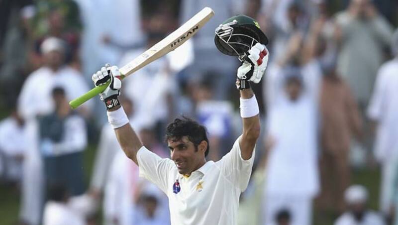 Misbah ul Haq reached his 100 in just 56 balls &Acirc;&copy; Getty Images