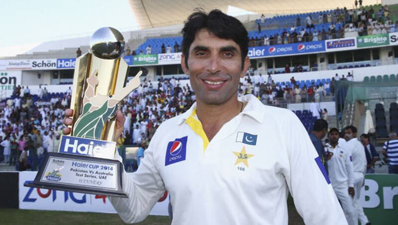 Misbah-Ul-Haq joined Imran Khan and Javed Miandad as the most successful skipper for Pakistan in tests with win over australia at Abu Dhabi