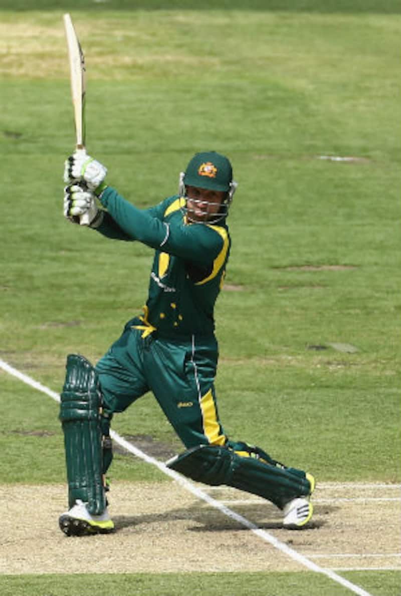 Phillip Hughes' trademark off-side play was possibly the result of him being forced to play on the off-side as a child © Getty Images