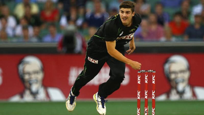 Sean Abbott made his T20I debut in UAE &Acirc;&copy; Getty Images