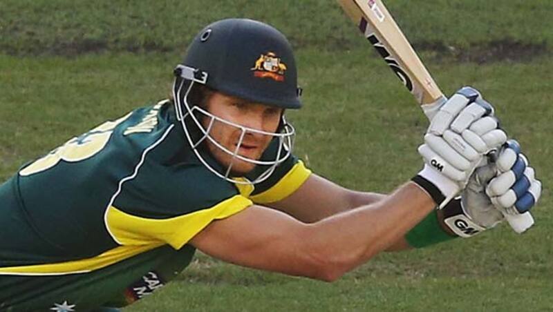 Earlier Shane Watson (above) along with Aaron Finch had helped Australia put up a 100-run partnership for the second wicket &Acirc;&copy; Getty Images