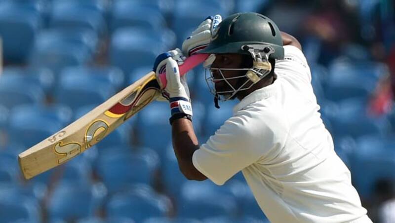 Tamim Iqbal was dismissed off Tinashe Panyangara while going for a big shot and handing it back to the bowler as he departed for just 20 &Acirc;&copy; AFP
