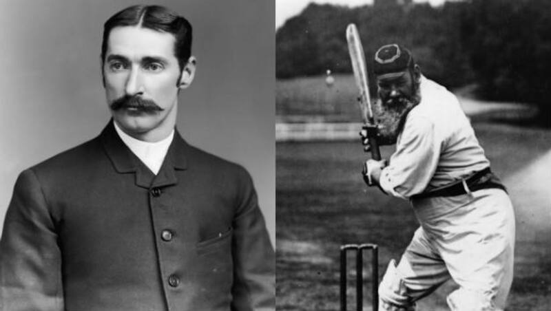 Fred Spofforth (left) and WG Grace each ruled the cricket field; one with the ball and the other with the bat &copy; Getty Images