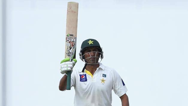 Younis Khan after his marathon 213-run knock on Friday also lifted his Test runs tally exactly equal to that of great Sir Gary Sobers (8,032) of the West Indies with both of them having featured in 93 Tests © Getty Images