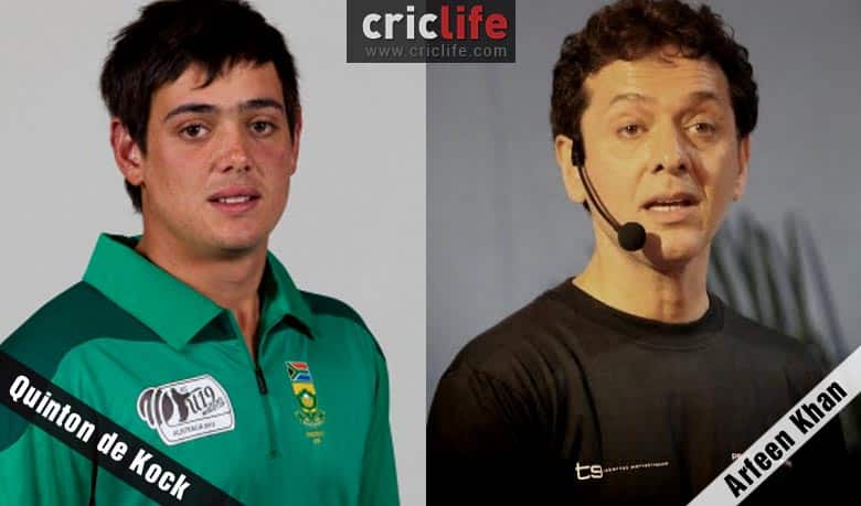 Quinton de Kock and Arfeen Khan