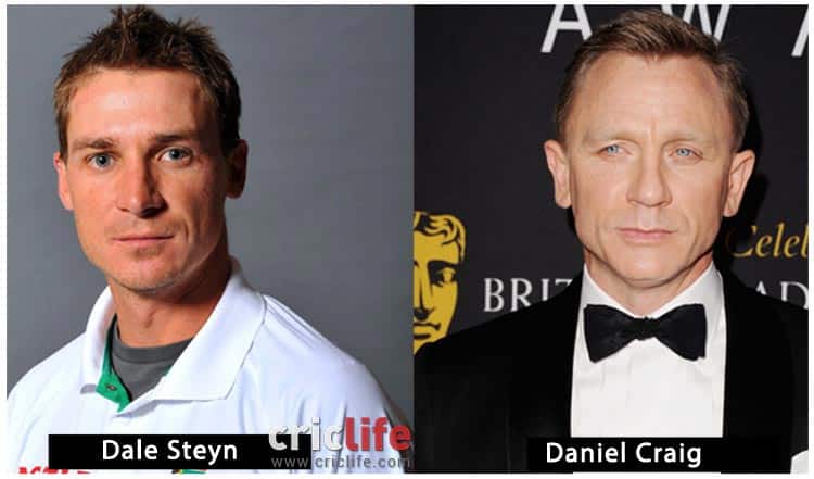Dale Steyn and Daniel Craig
