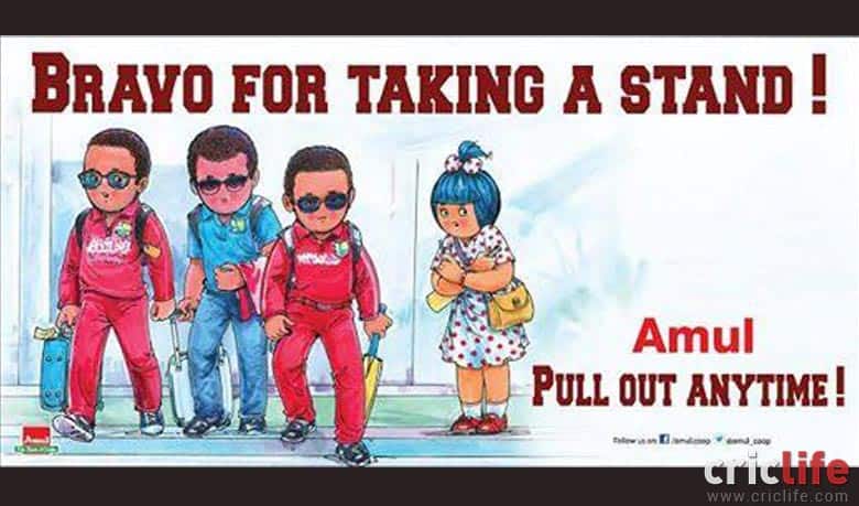Dwayne Bravo gets a thumbs up for pull-out