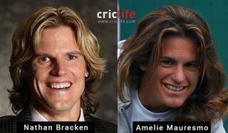 Nathan Bracken and Amelie Mauresmo