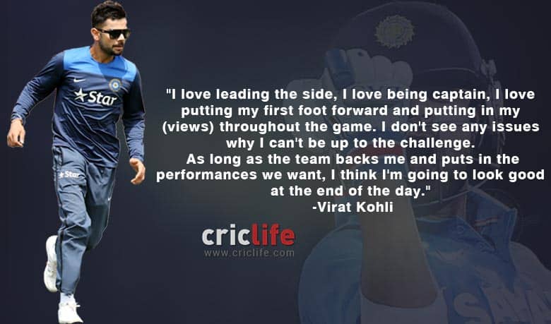 Virat Kohli on captaining India in Australia