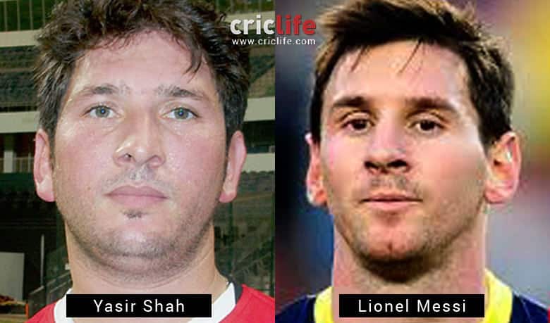 Yasir Shah and Lionel Messi