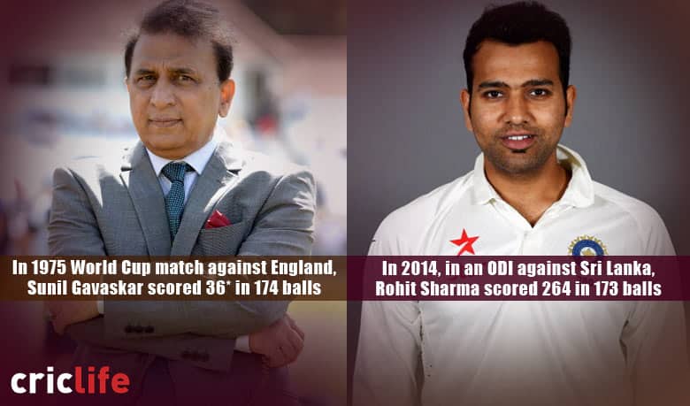 Sunil Gavaskar’s go-slow vs. Rohit Sharma’s blitzkrieg