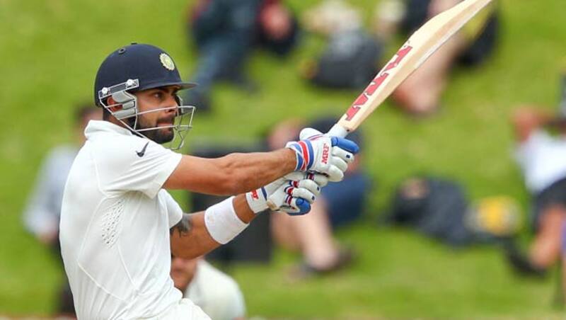 Virat Kohli was unbeaten on 30 at Stumps on Day 1 &Acirc;&copy; Getty Images