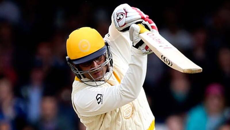 Virender Sehwag (above) curbed his natural instincts to score a composed century &Acirc;&copy; Getty Images