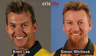 Brett Lee and Simon Whitlock
