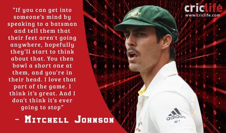 Mitchell Johnson: “Psychological warfare” important