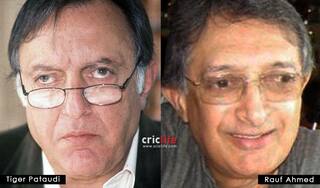 Mansur Ali Khan Pataudi and Rauf Ahmed