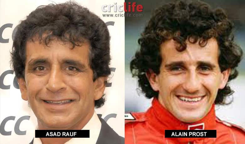 Alain Prost and Asad Rauf