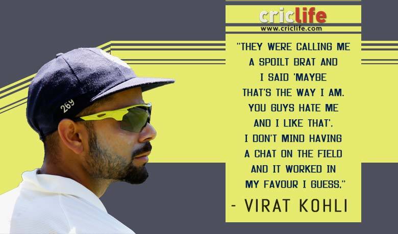 Virat Kohli speaks his mind on Australia