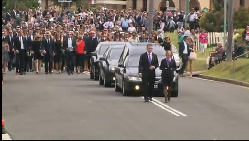 Phil Hughes' final journey.