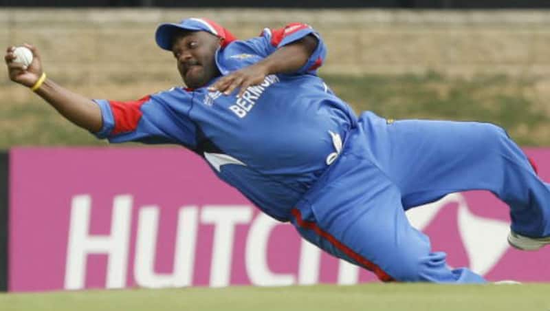 The most iconic photo of World Cup 2007: Dwayne Leverock about to take an earth-shattering catch &Acirc;&copy; Getty Images