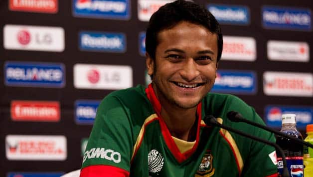Shakib Al Hasan became the first player in history to become the top all-rounder in all three formats of the game © Getty Images