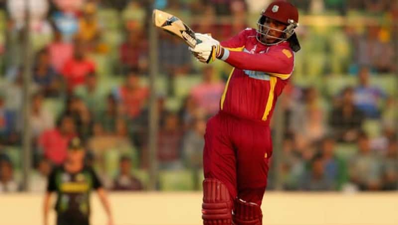 Chris Gayle notched up a half century in just 17 balls against South Africa at Cape Town © Getty Images