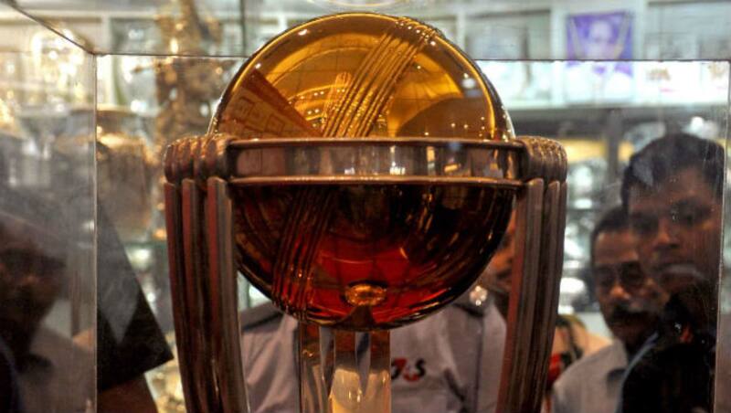 ICC Cricket World Cup Trophy kept on display