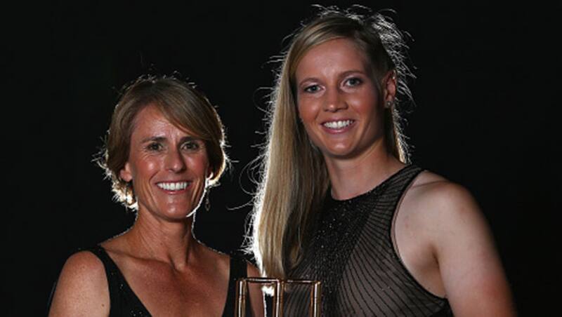 Belinda Clark (left) with Meg Lanning &Acirc;&copy; Getty Images