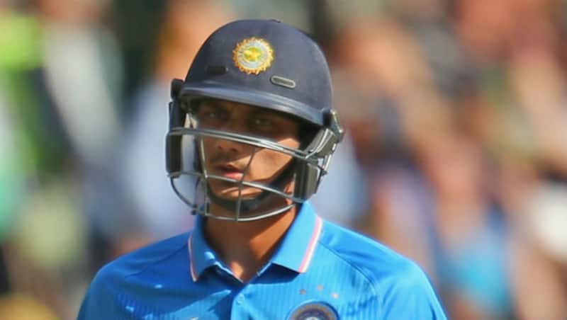 Akshar Patel was bowled off the bowling of Steven Finn in the third game of the triangular series at Brisbane &Acirc;&copy; Getty Images (File Photo)