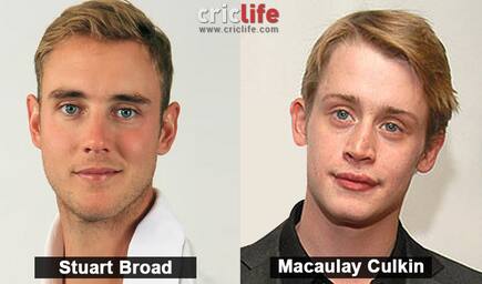 Stuart Broad and Macaulay Culkin
