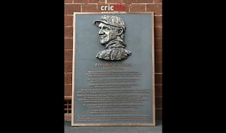 Phil Hughes honoured at SCG: Commemorative plaque placed outside Australian dressing room
