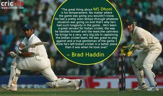 ‘MS Dhoni is a true gentleman of the game’, says Brad Haddin