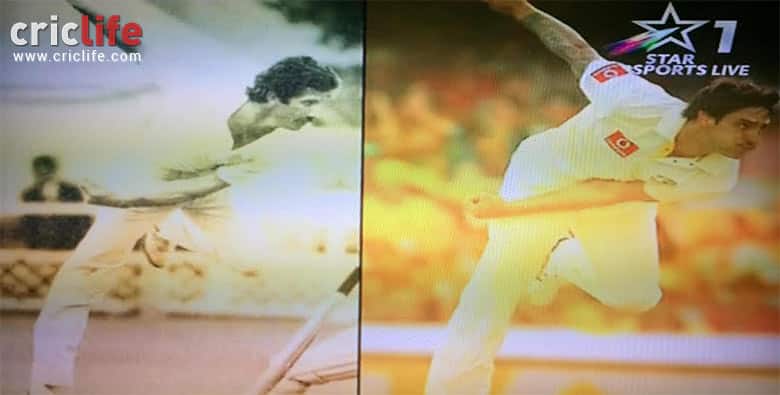 Alan Wilkins finish of bowling action has uncanny resemblance to Mitchell Johnson’s finish