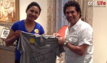 Sachin Tendulkar meets Sarita Devi