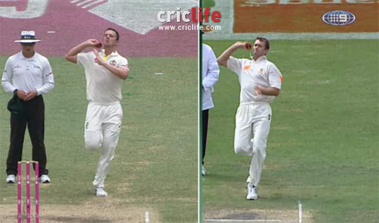 Has Josh Hazelwood modeled his action after Glenn McGrath?