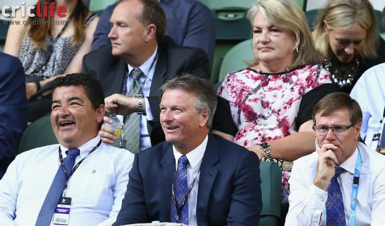 Steve Waugh attends Australian Open