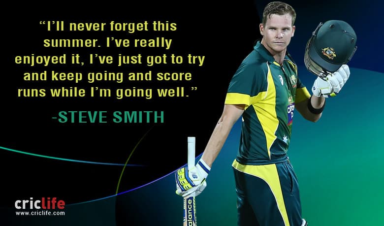 Steve Smith hopes for the golden summer to continue