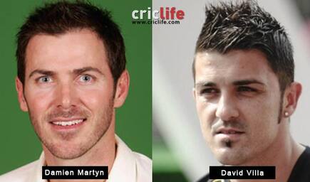 Damien Martyn and David Villa