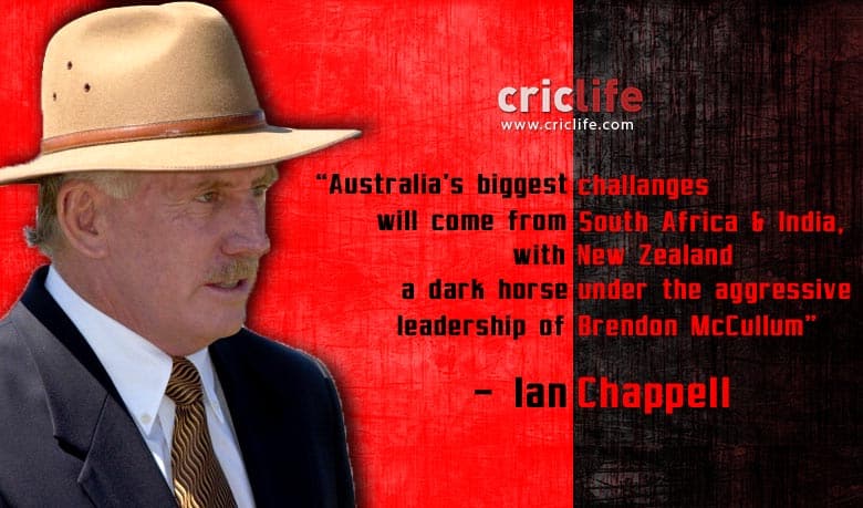 Ian Chappell bewares Australia of India and South Africa in ICC World Cup 2015