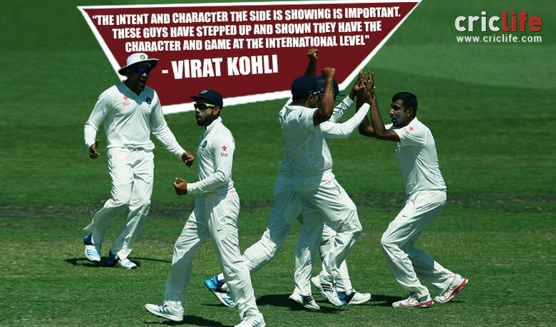 Virat Kohli praises team’s ‘intent and character’