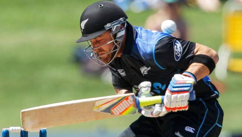 Brendon McCullum (above) was dismissed for mere eight by Tinashe Panyangara &Acirc;&copy; Getty Images (File Photo)