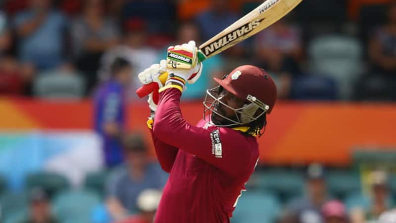 Chris Gayle (above) also becomes the first non-Indian to score a double ton in ODI with Sachin Tendulkar, Virender Sehwag and Rohit Sharma being the other three guys to reach the landmark &Acirc;&copy; Getty Images