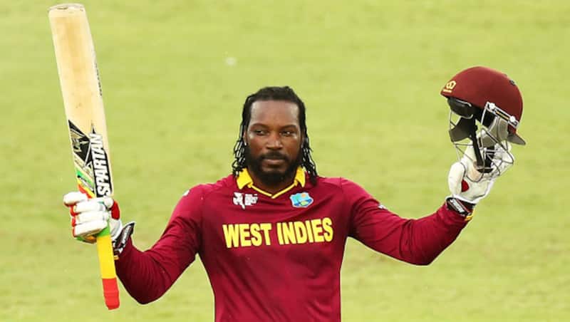 Chris Gayle scored the first double ton in World Cup history on Tuesday &Acirc;&copy; Getty Images