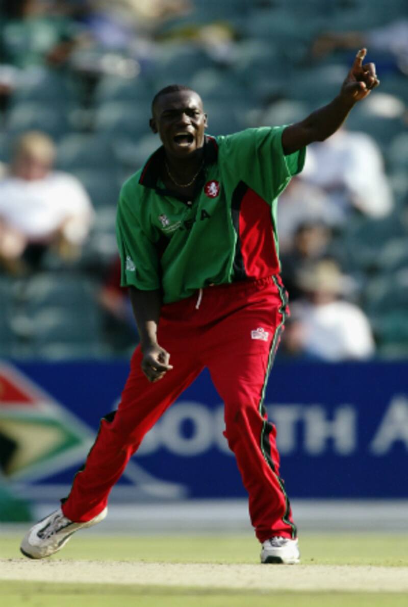 Collins Obuya&acirc;s five for 24 remain the best figures by a bowler from an Associate Nation in World Cup cricket &Acirc;&copy; Getty Images